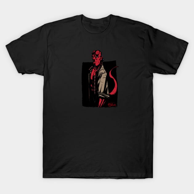 HellBoy T-Shirt by dsilvadesigns